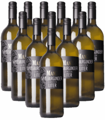 Manz Weißburgunder Ganzer Liter trocken Rheinhessen 12er Angebot