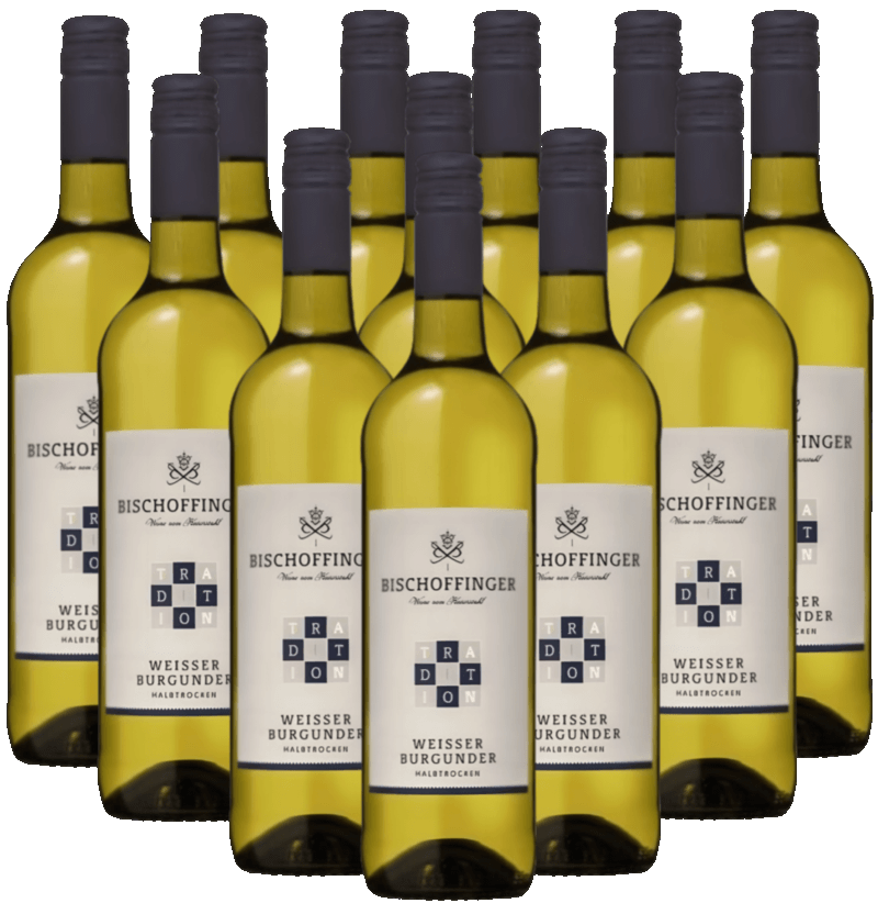 Bischoffinger Weißer Burgunder halbtrocken TD 12er Weinpaket Baden Bischoffinger Weißer Burgunder halbtrocken TD 12er Weinpaket Baden
