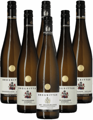 Brogsitter Probierpaket Grauburgunder trocken 6er Angebot Brogsitter Probierpaket Grauburgunder trocken 6er Angebot