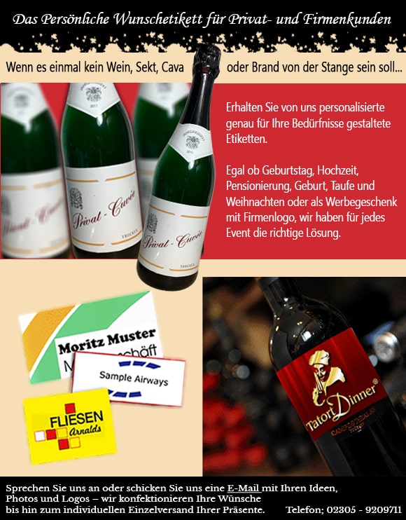 Wunschetiketten