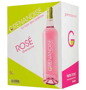 Bourdic Rosé Grenandise Bag in Box Rhone IGP Frankreich 5,0 l