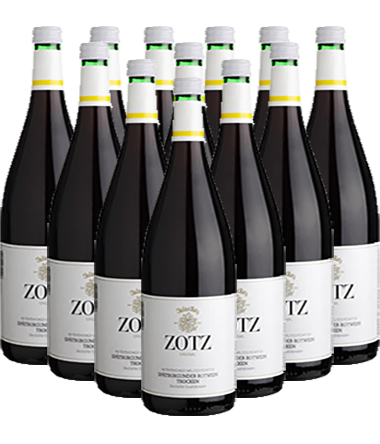 Zotz Spätburgunder Liter trocken 12er Weinpaket Baden 1,0 l Zotz Spätburgunder Liter trocken 12er Weinpaket Baden 1,0 l