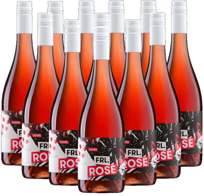 Frl. Rosé Cuvee 12er Weinpaket Lukas Kesselring Pfalz BIO Frl. Rosé Cuvee 12er Weinpaket Lukas Kesselring Pfalz BIO