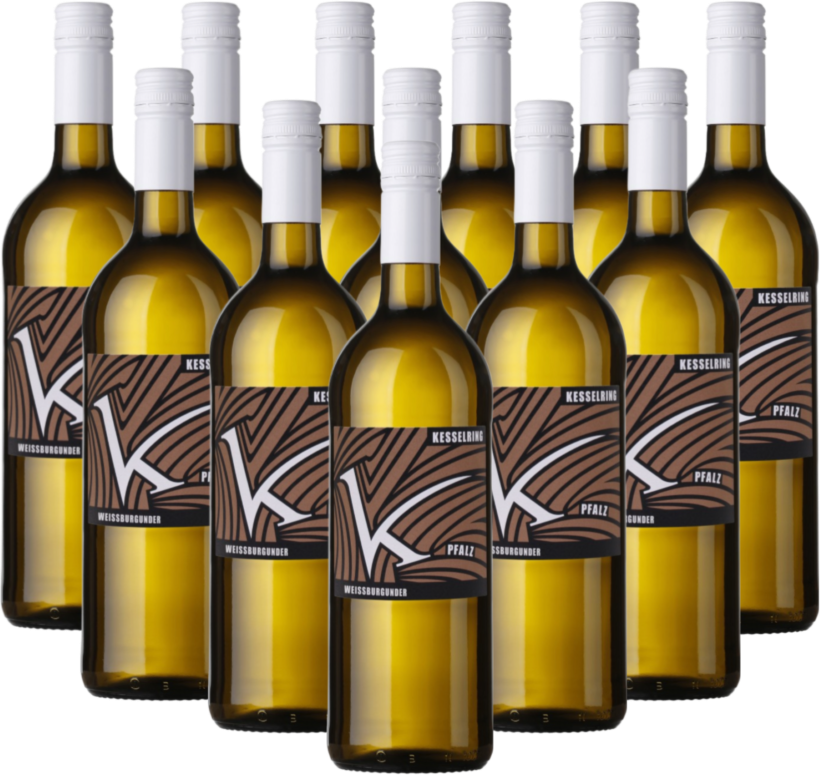 Lukas Kesselring Weißburgunder trocken Pfalz BIO 12er Angebot 1,0 l Lukas Kesselring Weißburgunder trocken Pfalz BIO 12er Angebot 1,0 l