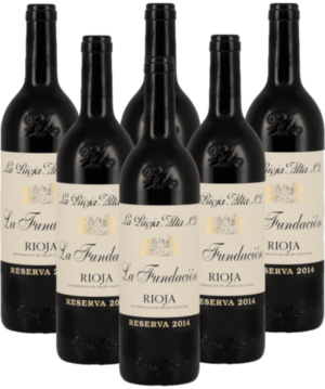 Rioja Alta Reserva La Fundación 6er Weinpaket Rioja 2020 Spanien