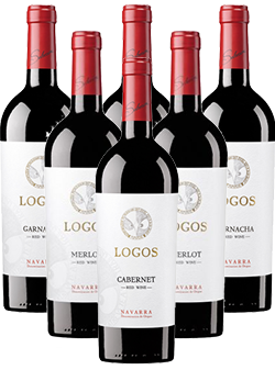 Logos Rotwein Probierpaket Escudero aus Spanien 6er Angebot
