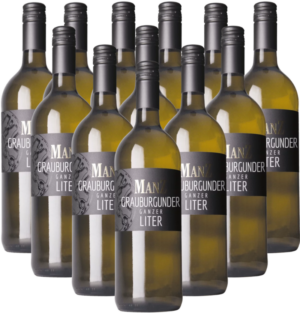 Manz Grauburgunder Ganzer Liter 12er Weinpaket 2025 Rheinhessen 1,0 l