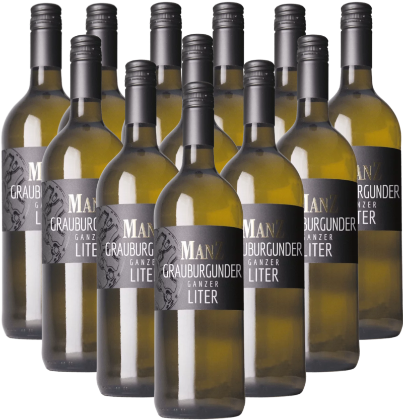 Manz Grauburgunder Ganzer Liter Rheinhessen 12er Angebot Manz Grauburgunder Ganzer Liter Rheinhessen 12er Angebot