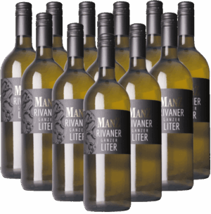 Manz Rivaner Ganzer Liter 12er Weinpaket 2025 Rheinhessen 1,0 l