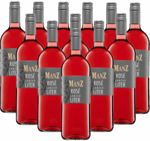 Manz Rosé Cuvée Ganzer Liter 12er Weinpaket 2025 Rheinhessen 1,0 l