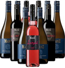 Manz Rot Weiß Rosé Probierpaket 12er Angebot