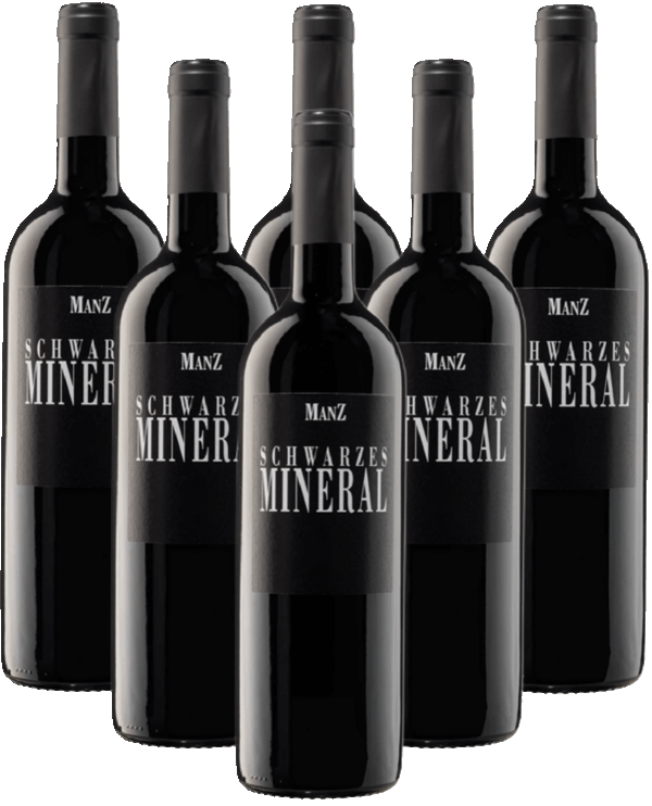Manz Schwarzes Mineral trocken 6er Angebot QbA Rheinhessen Manz Schwarzes Mineral trocken 6er Angebot QbA Rheinhessen
