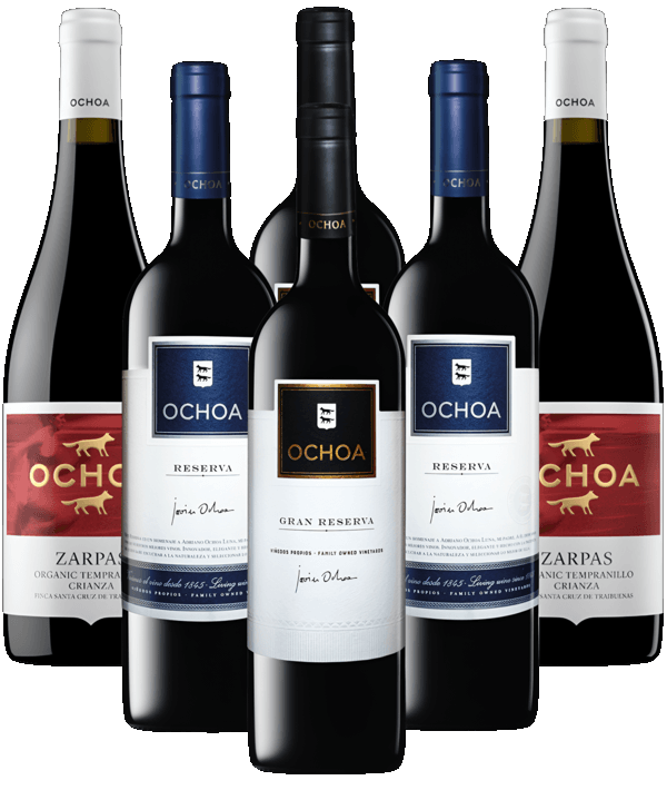 Ochoa Probierpaket Barrique Rotweine aus Spanien 6er Angebot Ochoa Probierpaket Barrique Rotweine aus Spanien 6er Angebot