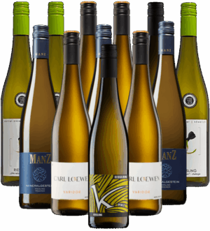 Riesling Probierpaket Weißwein Deutschland 12er Angebot