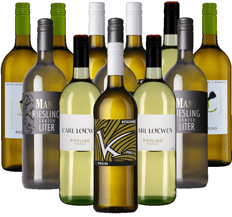 Gutsriesling Probierpaket Weißwein Deutschland 12er 1,0 l Gutsriesling Probierpaket Weißwein Deutschland 12er 1,0 l
