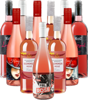 Rosé Freunde Probierpaket aus Deutschland 12er Angebot