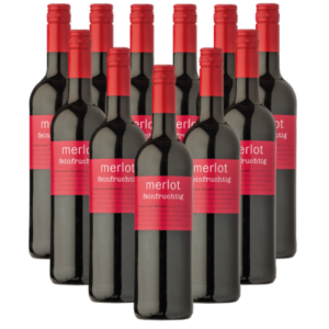 Ruppertsberger Merlot feinfruchtig 12er Weinpaket 2024 Pfalz