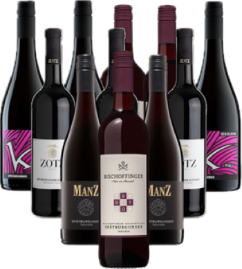Spätburgunder Rotwein Probierpaket Deutschland 12er Angebot Spätburgunder Rotwein Probierpaket Deutschland 12er Angebot