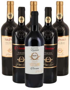 Poggio Lauro Probierpaket Toscana Rosso Italien 6er Angebot