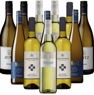 Weißwein halbtrocken Probierpaket aus Deutschland 12er Angebot