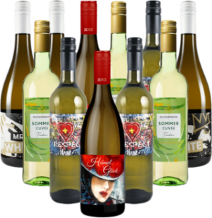 Weißwein Freunde Probierpaket aus Deutschland 12er Angebot