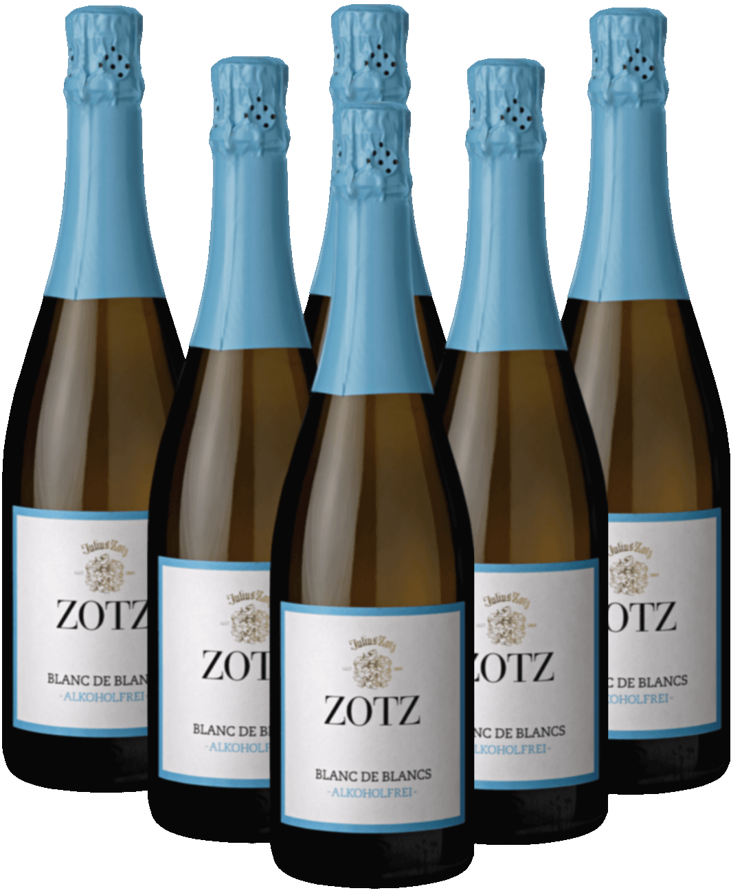 Zotz Blanc de Blancs alkoholfrei 6er Weinpaket Baden Zotz Blanc de Blancs alkoholfrei 6er Weinpaket Baden