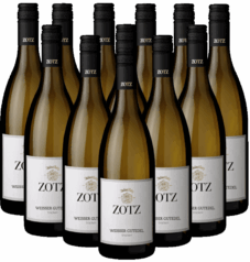 Zotz Weißer Gutedel trocken 12er Weinpaket QbA Baden