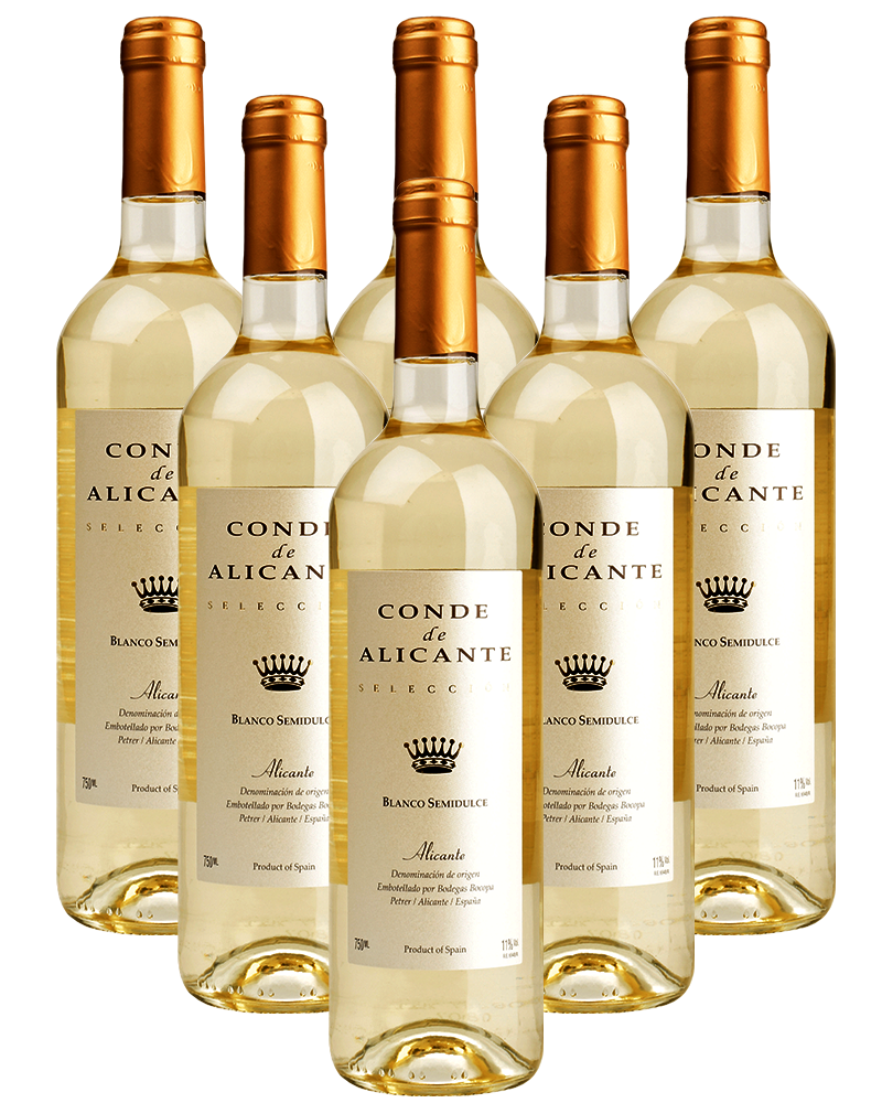 Conde de Alicante Blanco Semidulce Bocopa Spanien 6er Angebot Conde de Alicante Blanco Semidulce Bocopa Spanien 6er Angebot