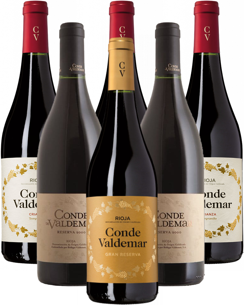 Conde Valdemar Probierpaket Rioja Barrique 6er Angebot Conde Valdemar Probierpaket Rioja Barrique 6er Angebot