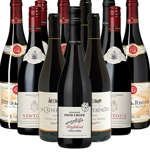 Cotes du Rhone Probierpaket Rotweine aus Frankreich 12er Angebot