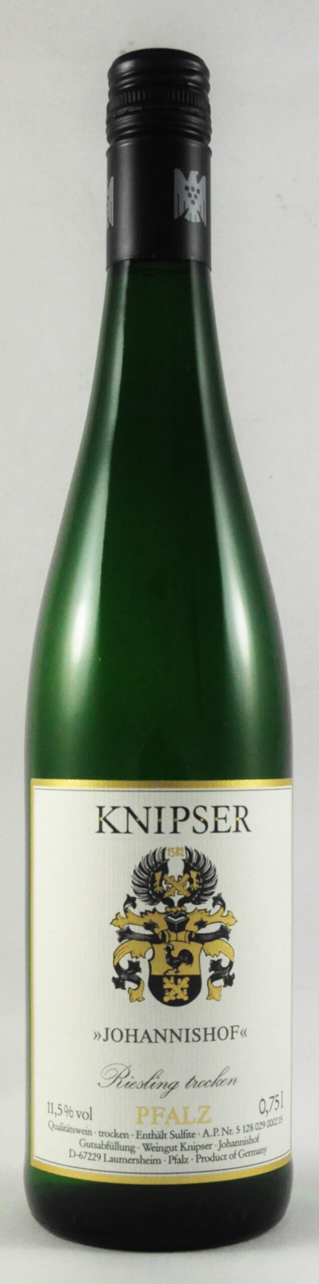 Knipser Johannishof Riesling trocken QbA Pfalz Knipser Johannishof Riesling trocken QbA Pfalz