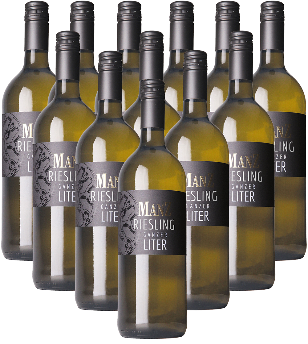 Manz Riesling Ganzer Liter Rheinhessen 12er Angebot Manz Riesling Ganzer Liter Rheinhessen 12er Angebot