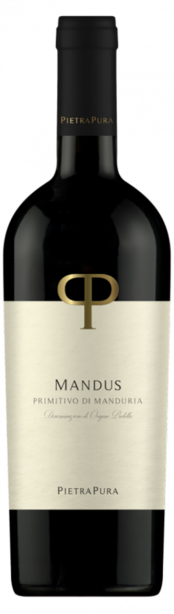 Mandus Primitivo di Manduria Pietra Pura Rosso DOC Italien Mandus Primitivo di Manduria Pietra Pura Rosso DOC Italien