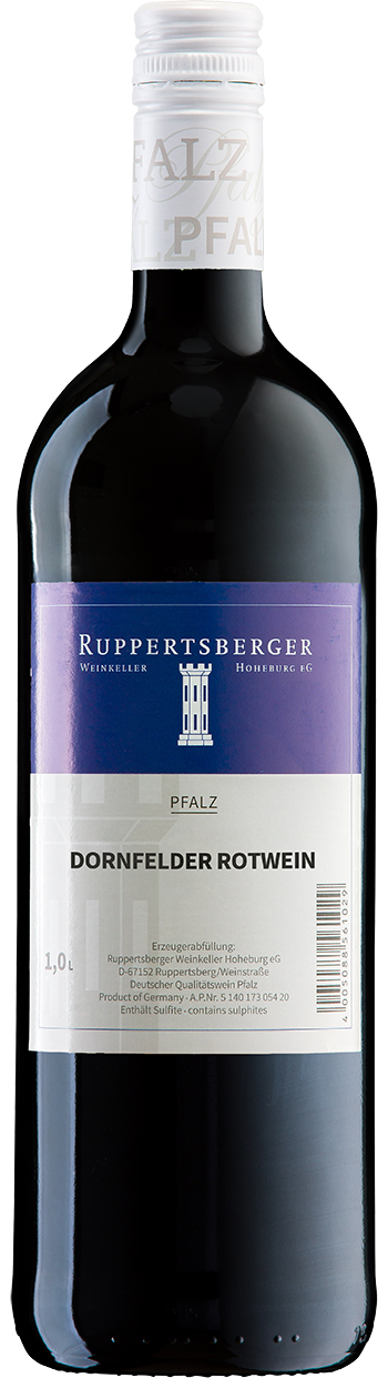 Ruppertsberger Dornfelder Rotwein mild Pfalz 1,0 l Ruppertsberger Dornfelder Rotwein mild Pfalz 1,0 l
