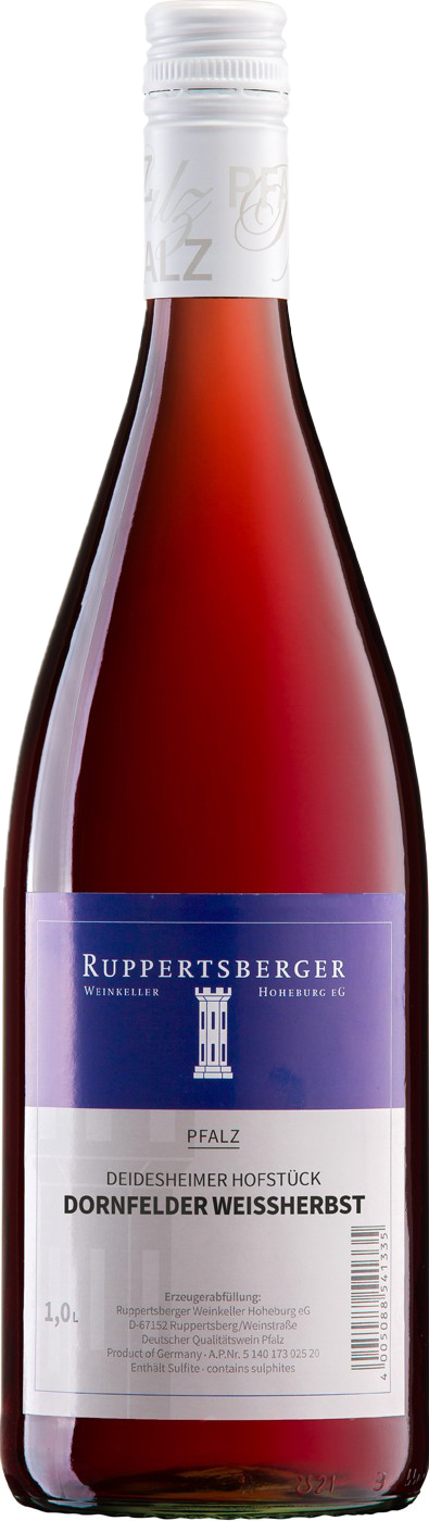 Ruppertsberger Dornfelder Weißherbst QbA Hofstück Pfalz 1,0 l Ruppertsberger Dornfelder Weißherbst QbA Hofstück Pfalz 1,0 l