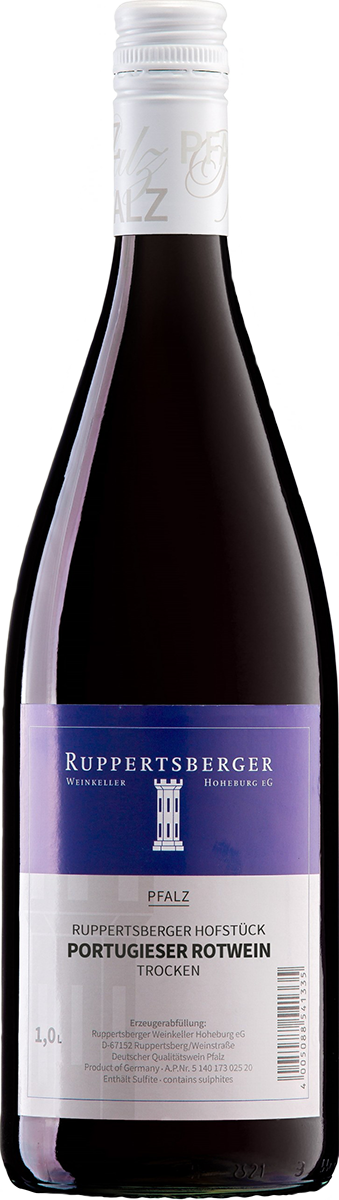 Ruppertsberger Portugieser Rotwein trocken Hofstück Pfalz 1,0 l Ruppertsberger Portugieser Rotwein trocken Hofstück Pfalz 1,0 l