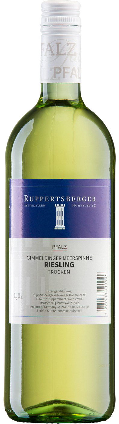 Ruppertsberger Riesling trocken Meerspinne QbA Pfalz 1,0 l Ruppertsberger Riesling trocken Meerspinne QbA Pfalz 1,0 l