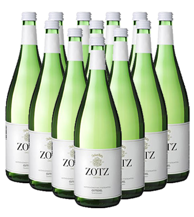 Zotz Gutedel halbtrocken 12er Weinpaket Baden 1,0 l Zotz Gutedel halbtrocken 12er Weinpaket Baden 1,0 l