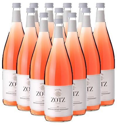 Zotz Spätburgunder Rosé trocken 12er Angebot Baden 1,0 l Zotz Spätburgunder Rosé trocken 12er Angebot Baden 1,0 l
